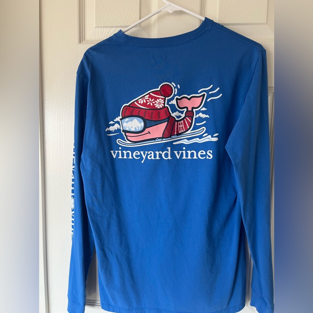 vineyard vines skier long sleeve shirt - small